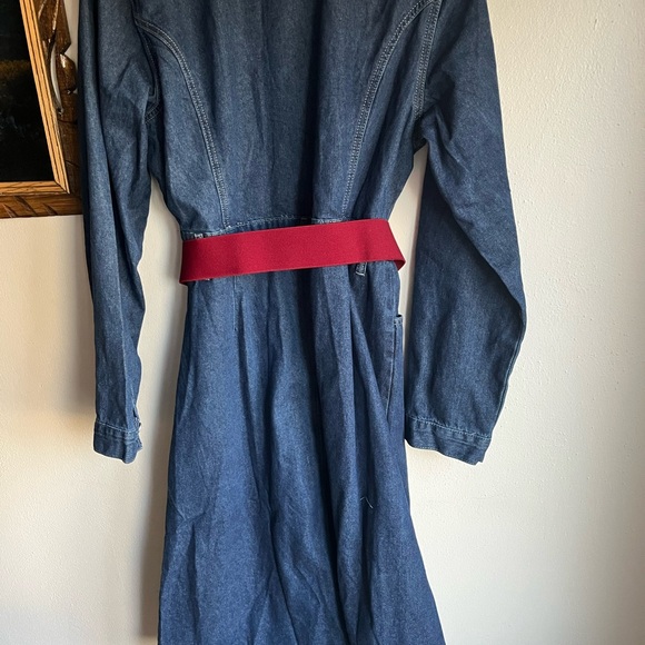 Vintage Denim Button Down Dress - Picture 5 of 6